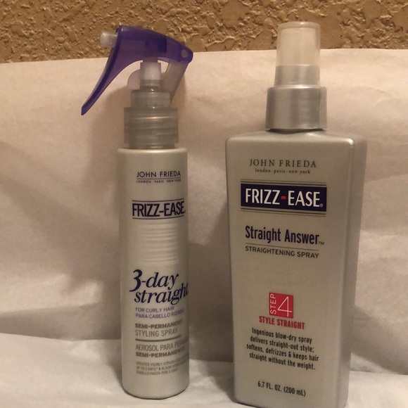 HTF John Frieda Frizz-Ease Straight Answer Straightening & 3 Day Straight Spray - Picture 2 of 9